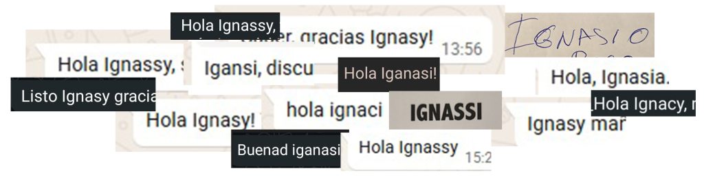 mil formas de escribir Ignasi